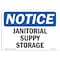 Signmission OSHA Notice, 5" Height, Janitorial Supply Storage Sign, 7" X 5", Landscape OS-NS-D-57-L-13756 - alternate 1